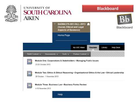 Blackboard Usc Aiken