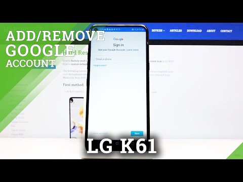 How to Add and Remove Google Account in LG K61 – Manage Google Account