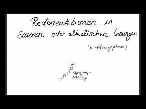 Redoxreaktionen in sauren oder alkalischen Lösung (Ephase) - Step-by-step-Anleitung