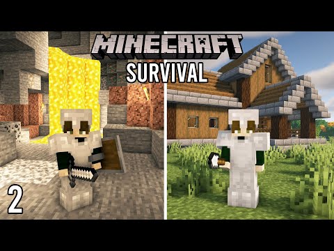 Exploration and Building a Starter House - Minecraft 1.17 Chill Let's Play | Episode 2