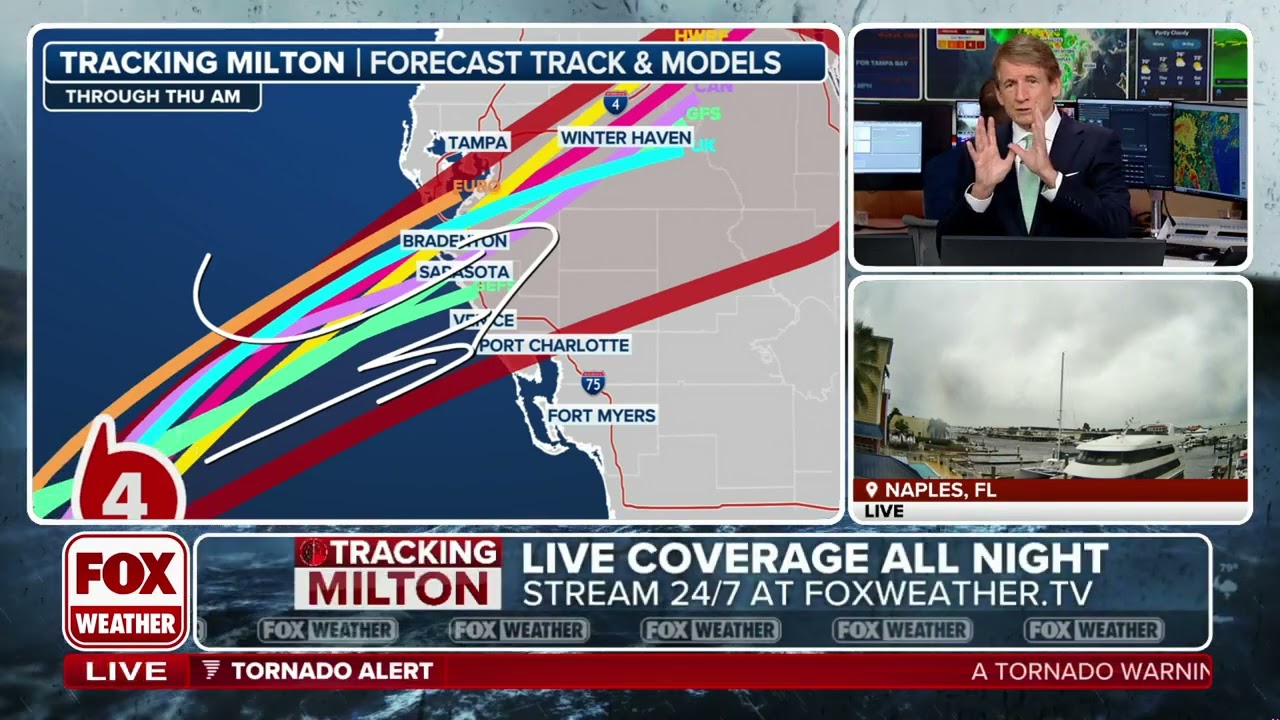 Bryan Norcross: Hurricane Milton Maintains 145 mph Winds Quickly Approaching Florida