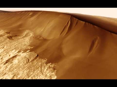 Dune avalanche on Mars