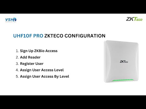 ZKTECO UHF10F PRO CONFIGURATION (UHF Reader) - ZKBIO ACCESS