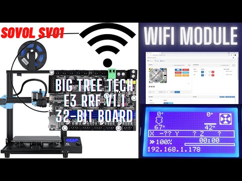 Big Tree Tech E3 RRF 32 bit motherboard on Sovol SV01 - Enable WiFi printing using ESP8266 module