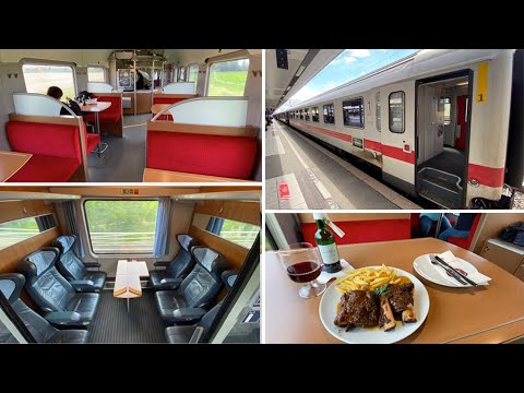 On board an Amsterdam to Berlin Intercity train