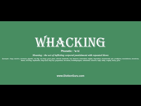 Syninym For Whacking