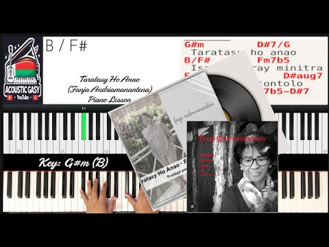 Taratasy Ho Anao (Fanja Andriamanantena) - Piano Lesson 2/2