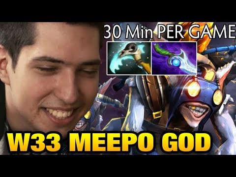 w33 Meepo - 2 .Games of the Meepo God Dota 2