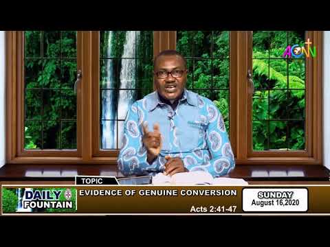 DAILY FOUNTAIN DEVOTIONAL GUIDE FOR 16 AUGUST 2020   THE VEN  NELSON EMEONU720p