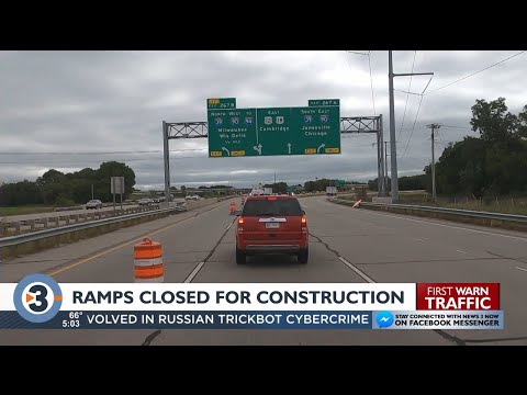 Ramps from I-39/90 to EB US 12/18 in Madison to close Thursday for construction