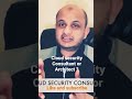 CLOUD SECURITY CONSULTANT VS CLOUD SECURITY ARCHITECT #SHORTS