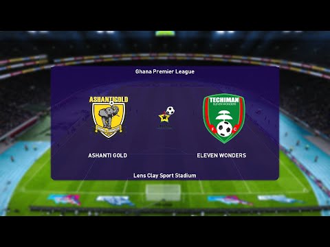 ⚽ Ashanti Gold vs Eleven Wonders ⚽ | Ghana Premier League (09/05/2021) | PES 2021
