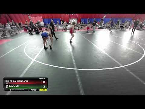 132 Lbs Cons. Semi - Tyler Laudenbach, MN Vs Ty Saulter, MN 234b