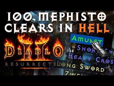 100 Mephisto Runs!  Did I finally find one?!? (500% MF) Diablo 2 Resurrected