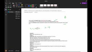 YouTube video '3065 Minimum Operations to Exceed Threshold Value I || Sorting ✅ || C++ || Java || Python'