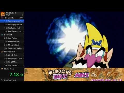 Wario Land: Shake It! Speedrun in 1:41:57 (New PB, Under 1:50)