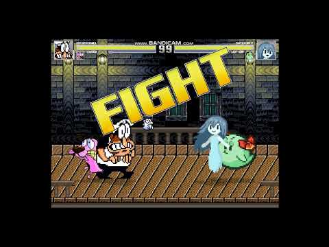 MUGEN Battles 83# Peppino (Pizza Tower) and Courage VS Spooky and Lady Bow