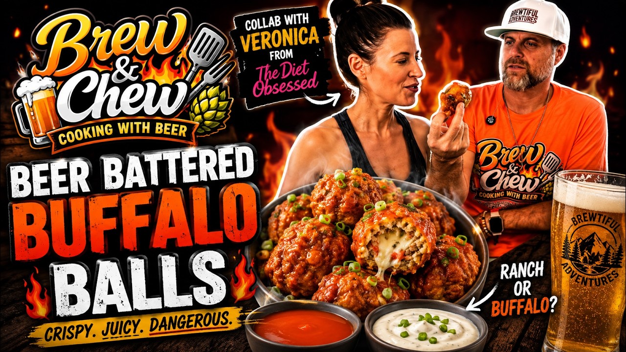 We Beer Battered Buffalo Chicken Meatballs… Because Apparently That Was Necessary | Brew & Chew