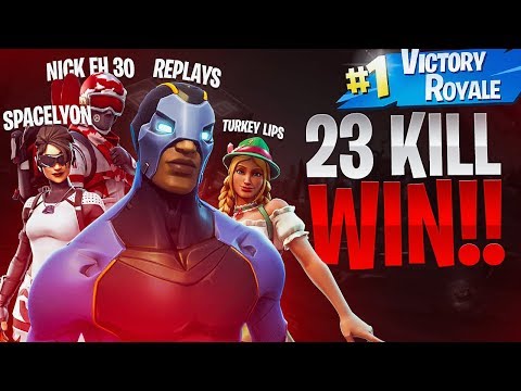 Clutching it for the squad! (ft. Nick Eh 30, FaZe SpaceLyon & Turkeylips) - Fortnite Battle Royale