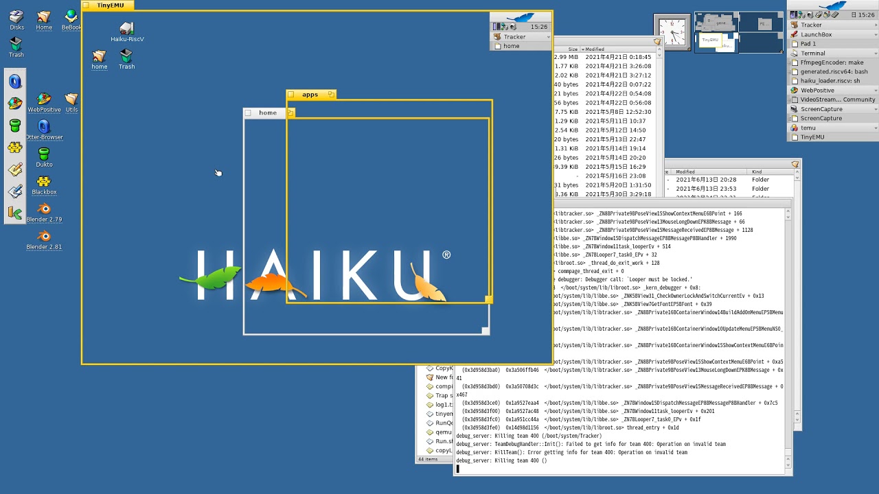 Development and testing process of my Haiku RISC-V port