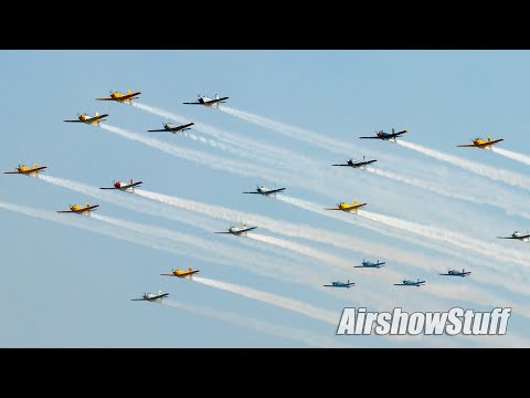 Mass Warbird Formations - EAA AirVenture Oshkosh 2021