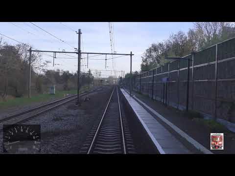 Riding with the train driver from Amsterdam to Zwolle. (With speedometer)