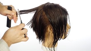 How to cut a Bob with a Razor - TheSalonGuy