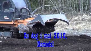 preview picture of video 'Oppussing av flystripa i Romedal'