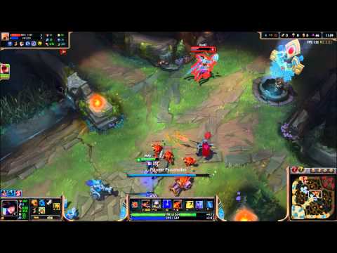 caitlyn vs Azir 1v1 game winning shot