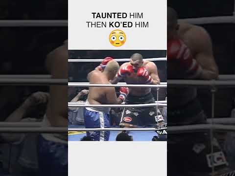 Mark Hunt Taunted Him…Then SLEPT HIM! #kickboxing #markhunt #knockout