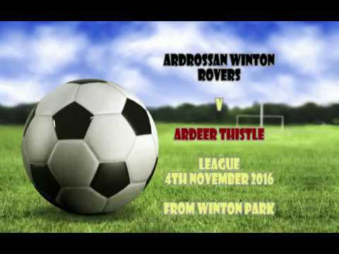 Ardrossan Winton Rovers v Ardeer Thistle - 4th November 2016