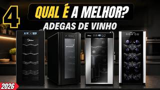 4 MELHORES ADEGAS de VINHO em 2026 | MIDEA, BRASTEMP, PHILCO E ELECTROLUX! Qual COMPRAR?