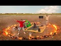 LIVING IN FIRE CIRCLE FOR 12 HOURS CHALLENGE