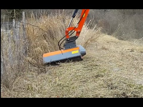 Broyeur epareuse pour pelle de 4 à 8 tonnes, montage au choix - QM Agri - Référence SEQM_7