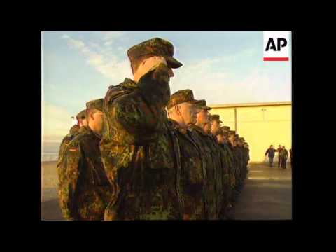 CROATIA: GERMAN TROOPS ARRIVE AT SPLIT AIRFIELD