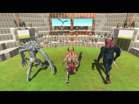 SCOURGE + MINOTAUR + KOZAROG THE DEMON vs EVERY FACTION Animal Revolt Battle Simulator ARBS