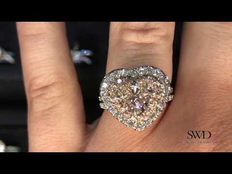 Huge Elaborate Heart Shaped Engagement Ring!!!
