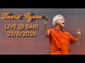 David Byrne - Almost full show ( Live @ Bari 23/6/2026, Talking Heads/Brian Eno songs)