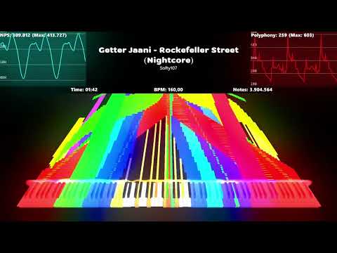 [Black MIDI] Rockefeller Street (Nightcore) | 26.965.169 notes