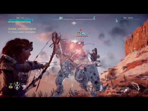 Horizon Zero Dawn Walkthrough Gameplay Mission Go to the Bitter Climb  The Sun 4K 60fps