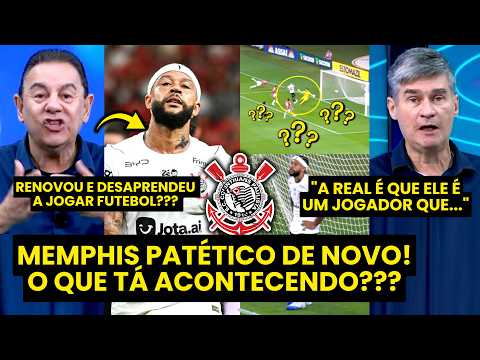 “É LAMENTÁVEL!!! Cara, o MEMPHIS DEPAY CLARAMENTE ESTÁ…” MAIS UMA ATUAÇÃO PÍFIA no CORINTHIANS!