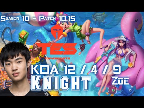 TES Knight ZOE vs GRAGAS Mid - Patch 10.15 KR Ranked