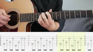 Badge and Gun - John Mayer - Guitar Tutorial + TABS on screen