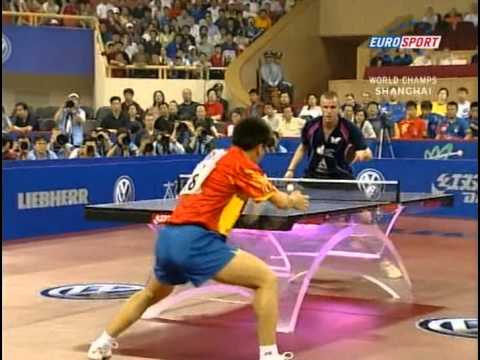 Table Tennis 48 Wttc Shanghai Quarter Michael Maze Den Vs Hao Shuai Chn Tischtennis Tenis De Mesa Dv