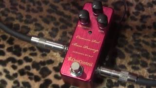 Video thumbnail for One Control CRIMSON RED BASS PREAMP mini pedal demo on guitar by gearmanndude