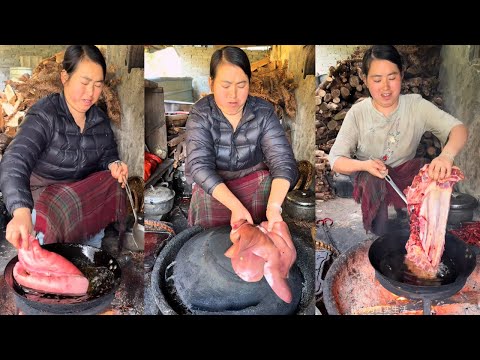 I made spicy braised pork lung for my husband, and he loved it.