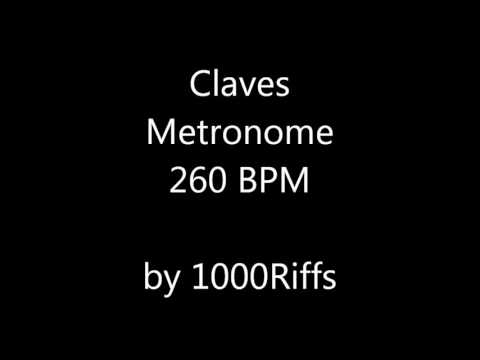 Claves Metronome 260 BPM - Beats Per Minute