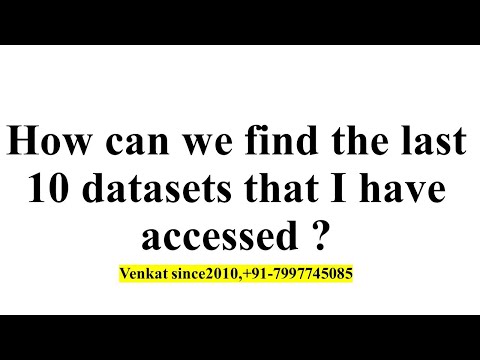 Mainframe tip to see recently accessed datasets #shorts  Shorts #Mainframe  @venkatsince2010 ​