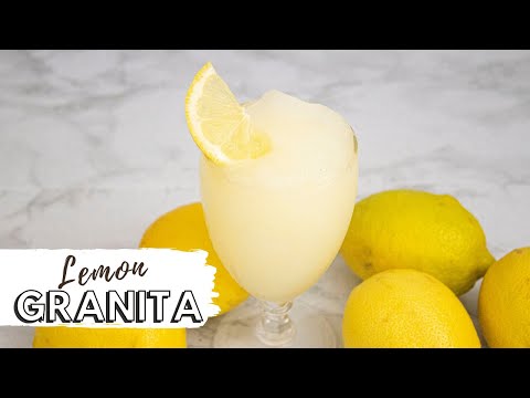 LEMON GRANITA | Sicilian recipe | Italian Lemon Slushy | Homemade Lemon Ice