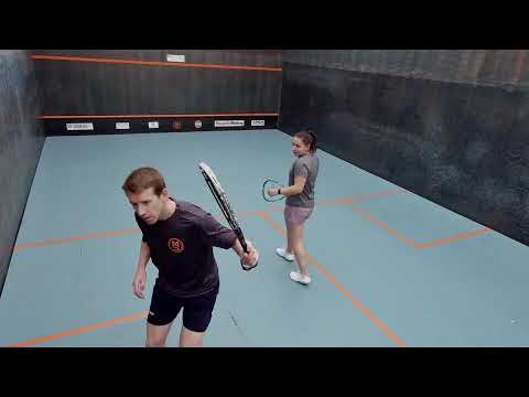 Nathan Lake vs Lucy Beecroft Big Ball Squash 57 Exhibition
